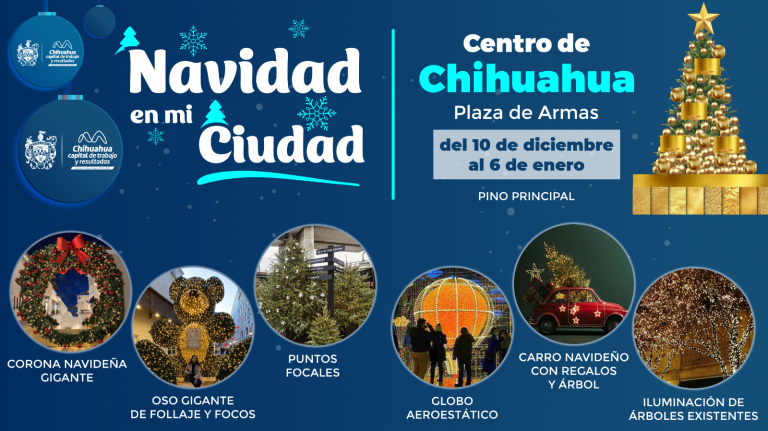 Invita Gobierno Municipal a ser parte de las actividades de “Navidad en mi Ciudad”