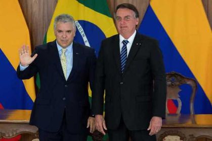 Duque le da un marcado carácter económico y ambiental a su cita con Bolsonaro