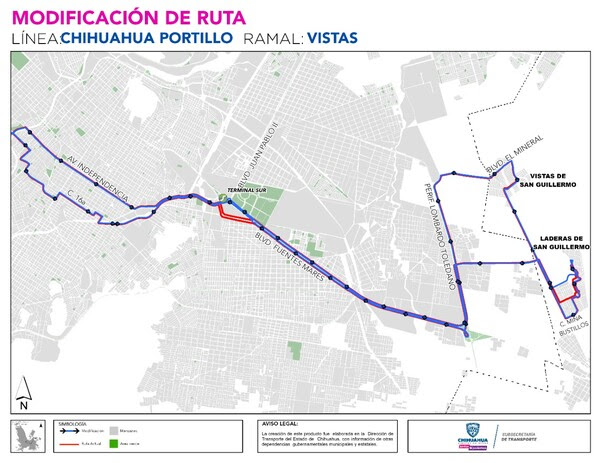 <strong>Anuncian cambio de trayecto en el ramal Inverso de la ruta Chihuahua-Portillo</strong>